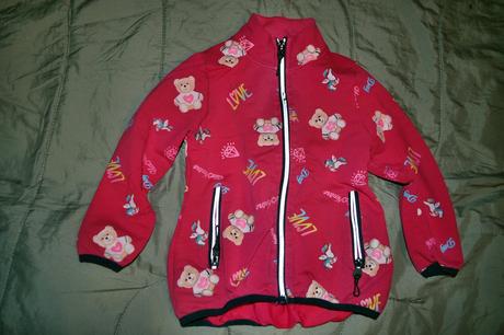 Dívčí mikina v.110, na zip,bavlna, kugo,110