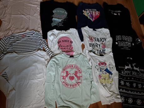 11x triko tričko i jednotlivě 146/152, 146