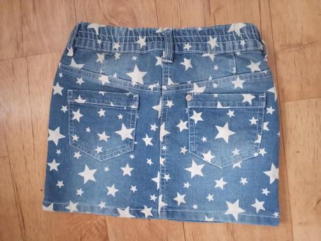 Modrá sukně s hvězdami, velikost 128, 128