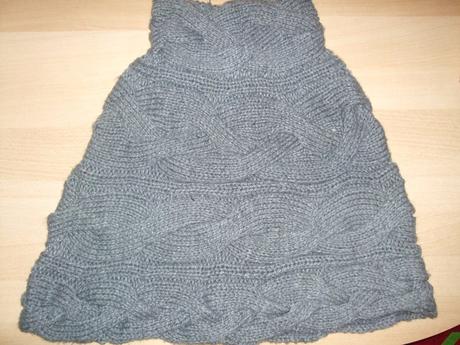 Sivé úpletové pončo zn. next cca 12 a viac rokov, next,158