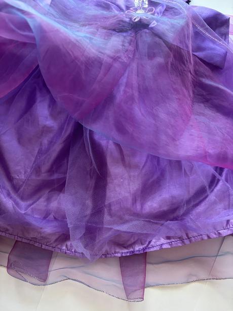 Ob/ šaty fialové - v.cca 3/4 roky, 104