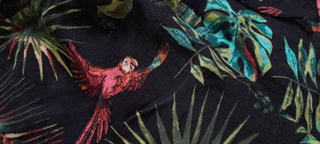 Kappahl tropické šortky s papoušky, kappahl,m