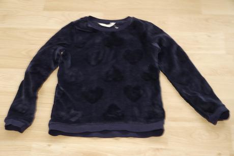Modra plysova mikina 134/140 h&m, h&m,134