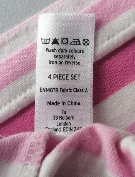 Pruhované pyžamové šortky vel 134 - 140, tu,134