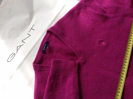 Unisex svetr značka gant fuchsiová barva vel. m, gant,m