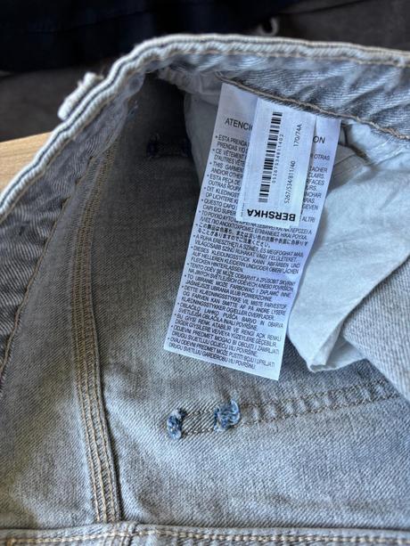 Cargo džíny rovného střihu berschka, 40