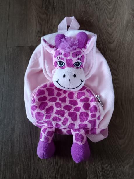Plyšový batoh pro nejmenší - žirafa,