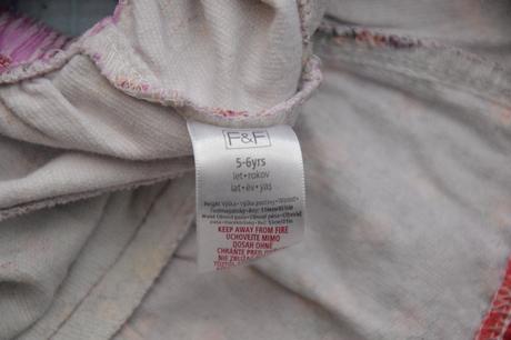 116 122 128 slabá manšestrová sukně květinová, f&f,122