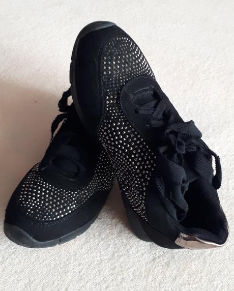 Dětské boty, botky, černé s kamínky, vel.32, 32