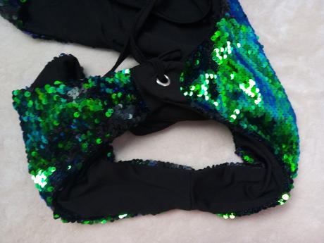 Jednodílné plavky s flitry vel."s/m", m