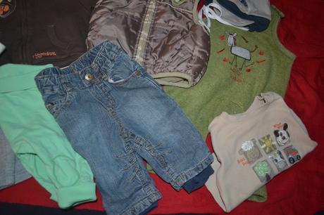 9x podzimní oblečky v.56-62, 50–62