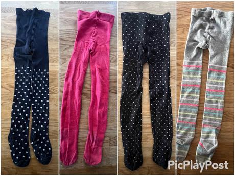 2 pack punčocháče puntíkaté vel. 116, 116