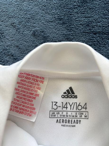 K8/ krásná sportovní mikina- v.13/14 let zn. adida, adidas,164