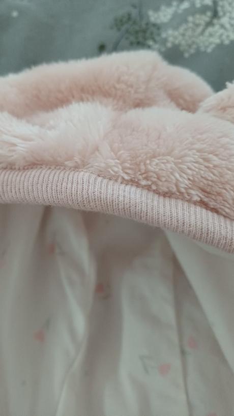 Mikina plysova ruzova newborn, <50