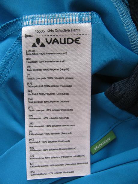 Volnočasové turistické strečové kalhoty vaude, 140