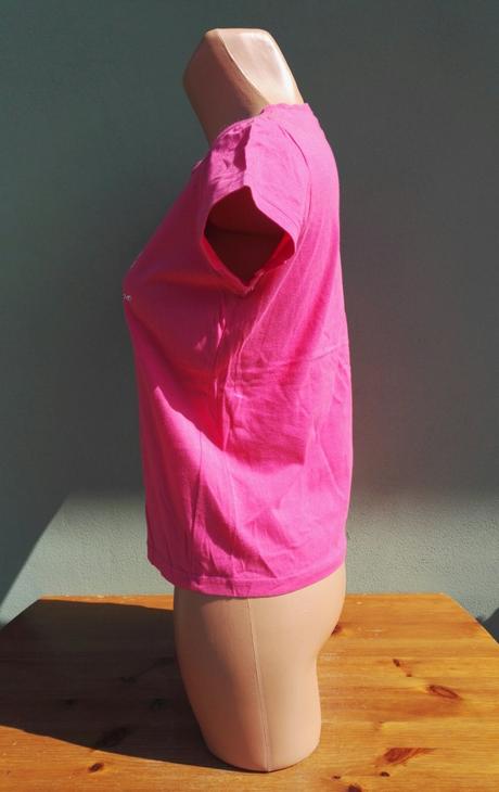 Růžové tričko top bok bok - vel.m, m