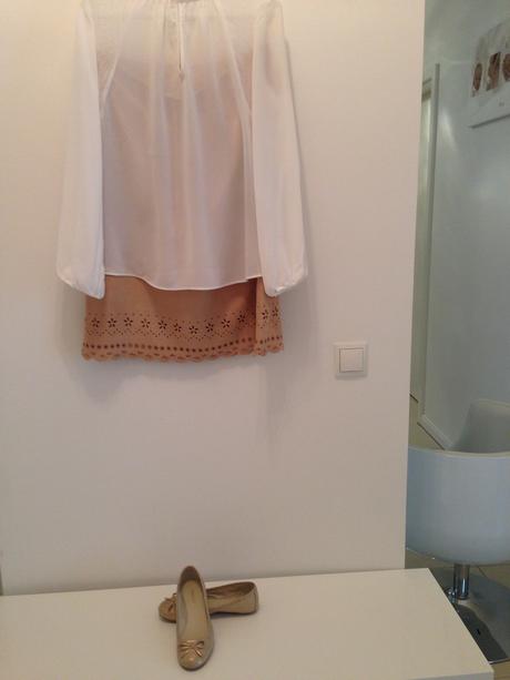 Kalhoty a halenka zara,vel.l sukne sisley+botky 35, zara,l