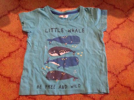 Klučičí tričko velryby vel. 80 - 86, pepco,80