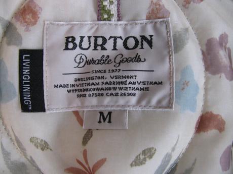 Luxusní přechodná bunda dámská, dívčí burton, burton,m