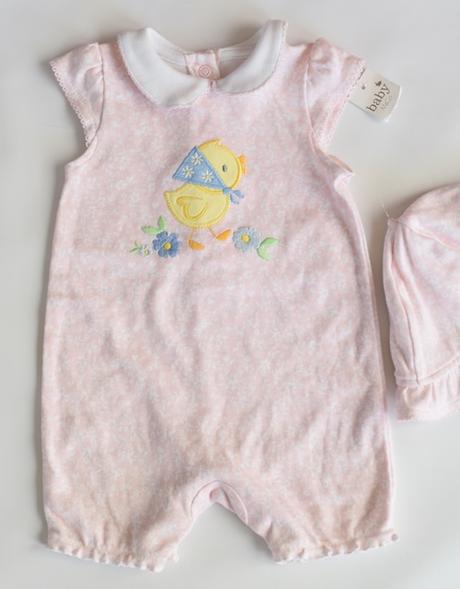 Letní overal + klobouk vel. 0 - 3 m, m&co,62