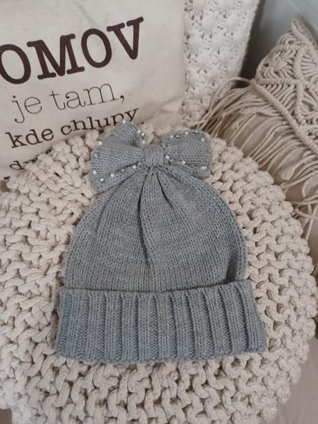 Šedá čepice s perličkami mohito, mohito