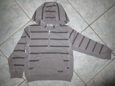 Mikina chlapecká s kapucí v.110, wolf,110