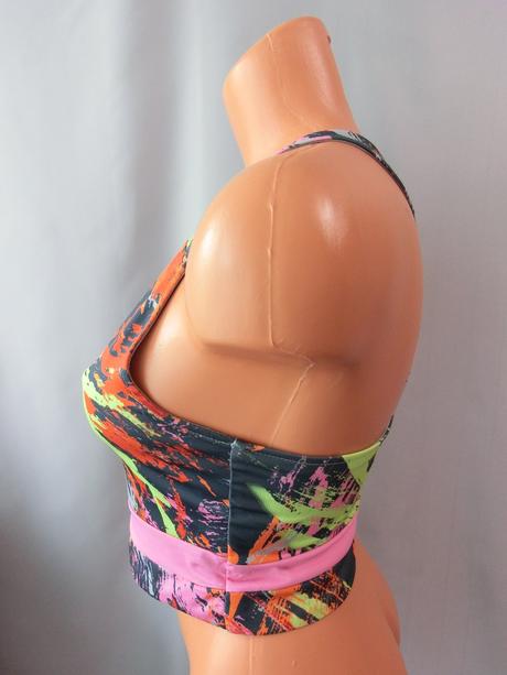 Sportovní elastická barevná podprsenka, primark,s