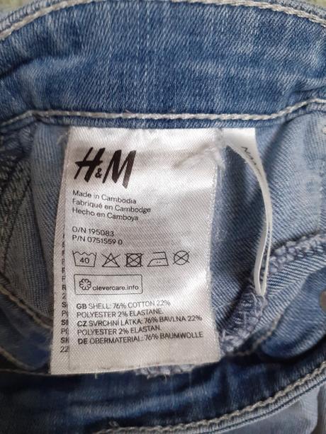 Džíny, rifle, h&m,158
