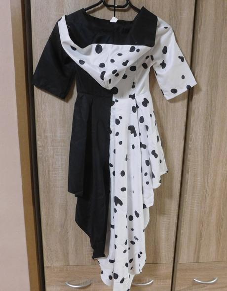Kostým 101 dalmatinů-cruella vel.152/164, 
