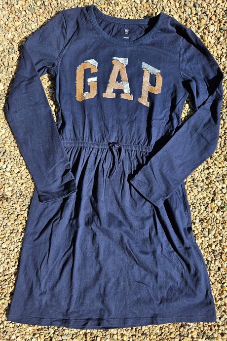 N107	dívčí bavlněné šaty gap vel. 152-158, gap,152