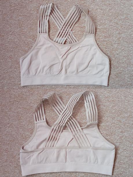 Krémové bolérko - podprsenka vel."s/m", s