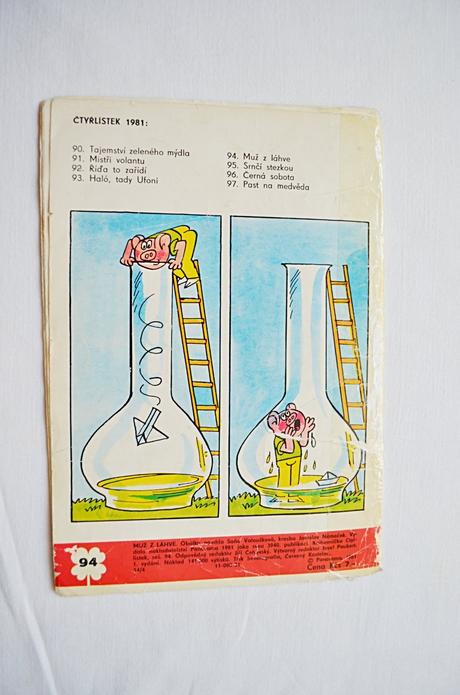 Dětský časopis čtyřlístek 94/ muž z láhve, 