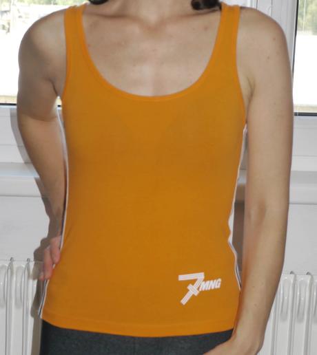 Oranzove sportovni tilko od mng velikost je znacen, mango,xs