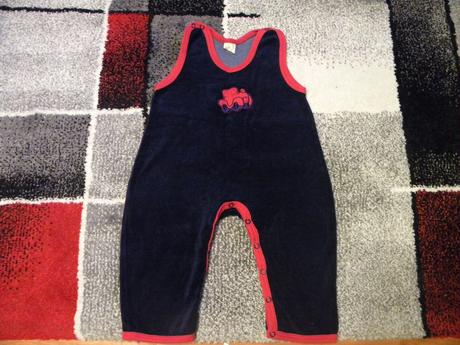 Sametový overal-dupačky vel.80, 80