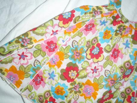 Nádherný květovaný topík pro slečny - propínací, marks & spencer,98