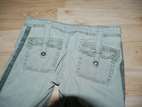 3/4 kalhoty letni khaki fishbone, fishbone,34