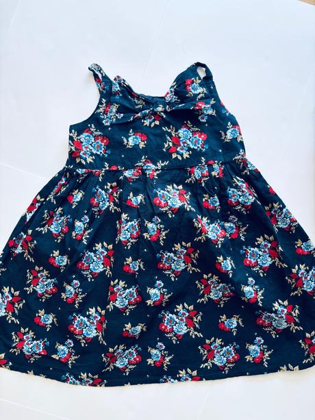 Ob/ šaty krásné modré s květy - v. 18/24 měsíců, early days,92