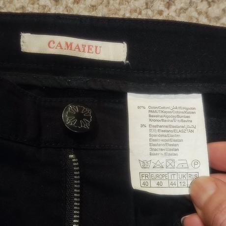 Dámské černé kraťasy po kolena camaieu v. 40, camaieu,40