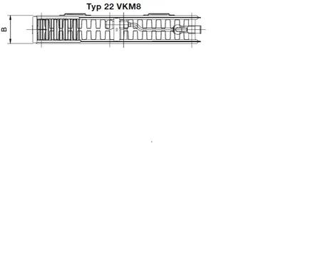 Nový radiátor korado 22 vkm8 - 600/700, 