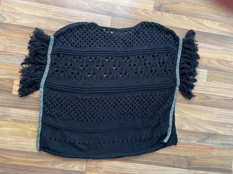 Svetr/přehoz s třásněmi, vel s/m, next, m