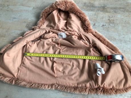 Luxusní kožíšek kapuce kapsy zara 3r vesta pink, zara,104
