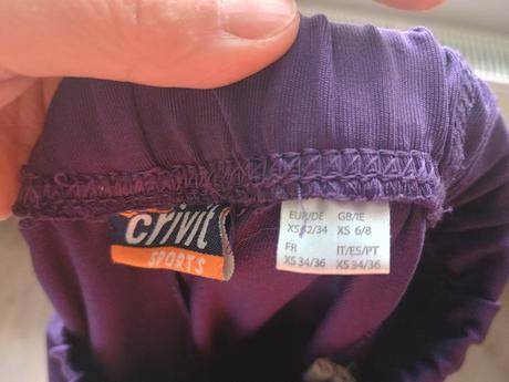 Dívčí cyklistické kalhoty 34 -36 xs, crivit,xs