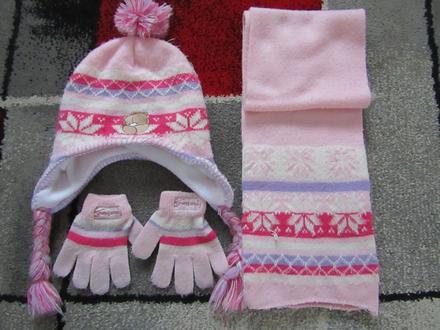 Zimní souprava- čepice,rukavice,šála vel.92/116, 110
