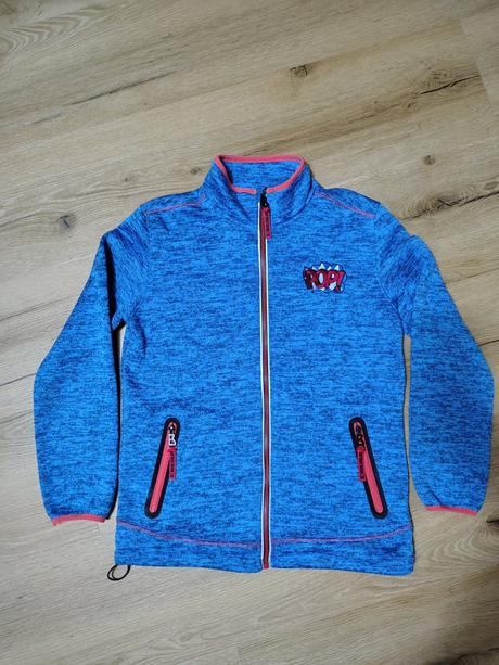 Dětská teplá outdoorová pletená mikina wolf 158, wolf,158