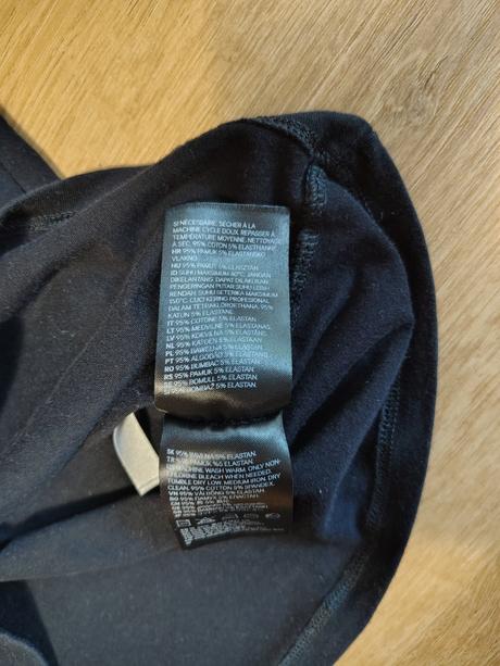 Dívčí bavlněné tílko/triko h&m 146/152 černé, h&m,146