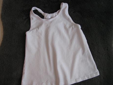 Bílé bavlněné letní tričko, nutmeg,116