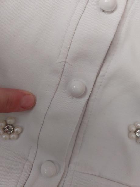 Mikina zdobené kamínky a perličkami, 146