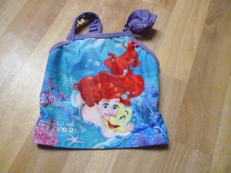 Plavkový top podprsenka ariel 2-3, disney,98