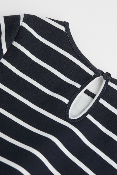 Námořnické šaty h&m s páskem vel. 122/128, h&m,122 / 128