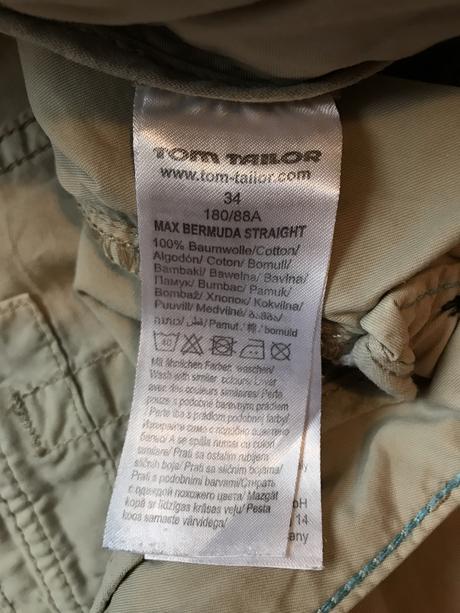 Pánské bermudy tom tailor vel.34, tom tailor,34